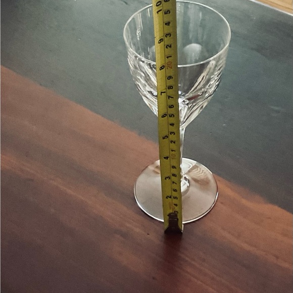 ST LOUIS BRISTOL CRYSTAL WATER GOBLET 7 7/8” HEIGHT 3 3/8” WIDTH HAVE 4 - Picture 5 of 5